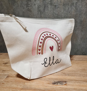 Wickeltasche "Regenbogen" rosa- personalisiert