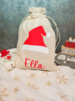 Lade das Bild in den Galerie-Viewer, Weihnachtsbeutel/ Nikolausbeutel personalisiert mit Namen/ originelle Geschenkeverpackung
