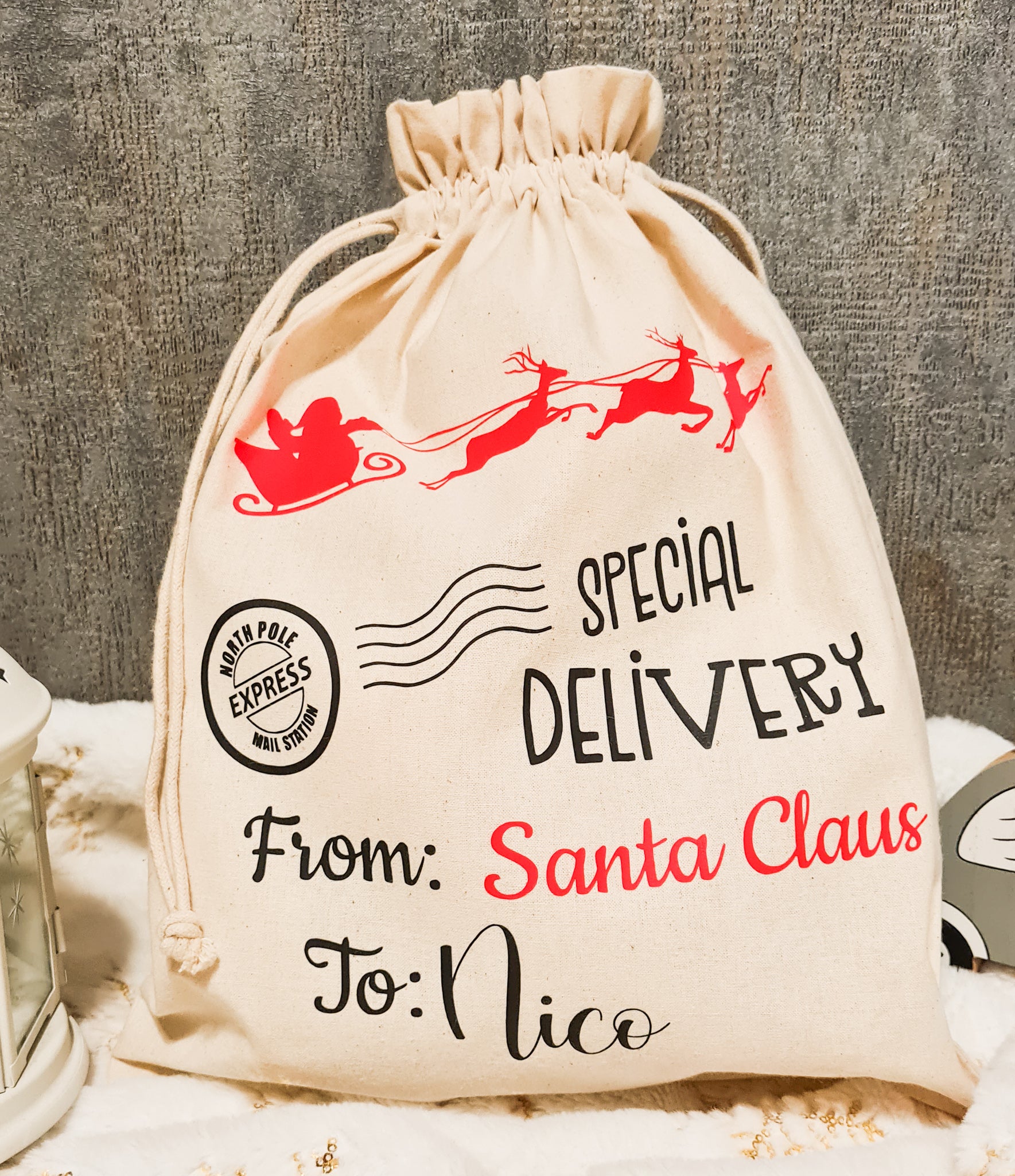 Weihnachtsbeutel/personalisierter Weihnachtsbeutel/Personalisierte Geschenke für Kinder