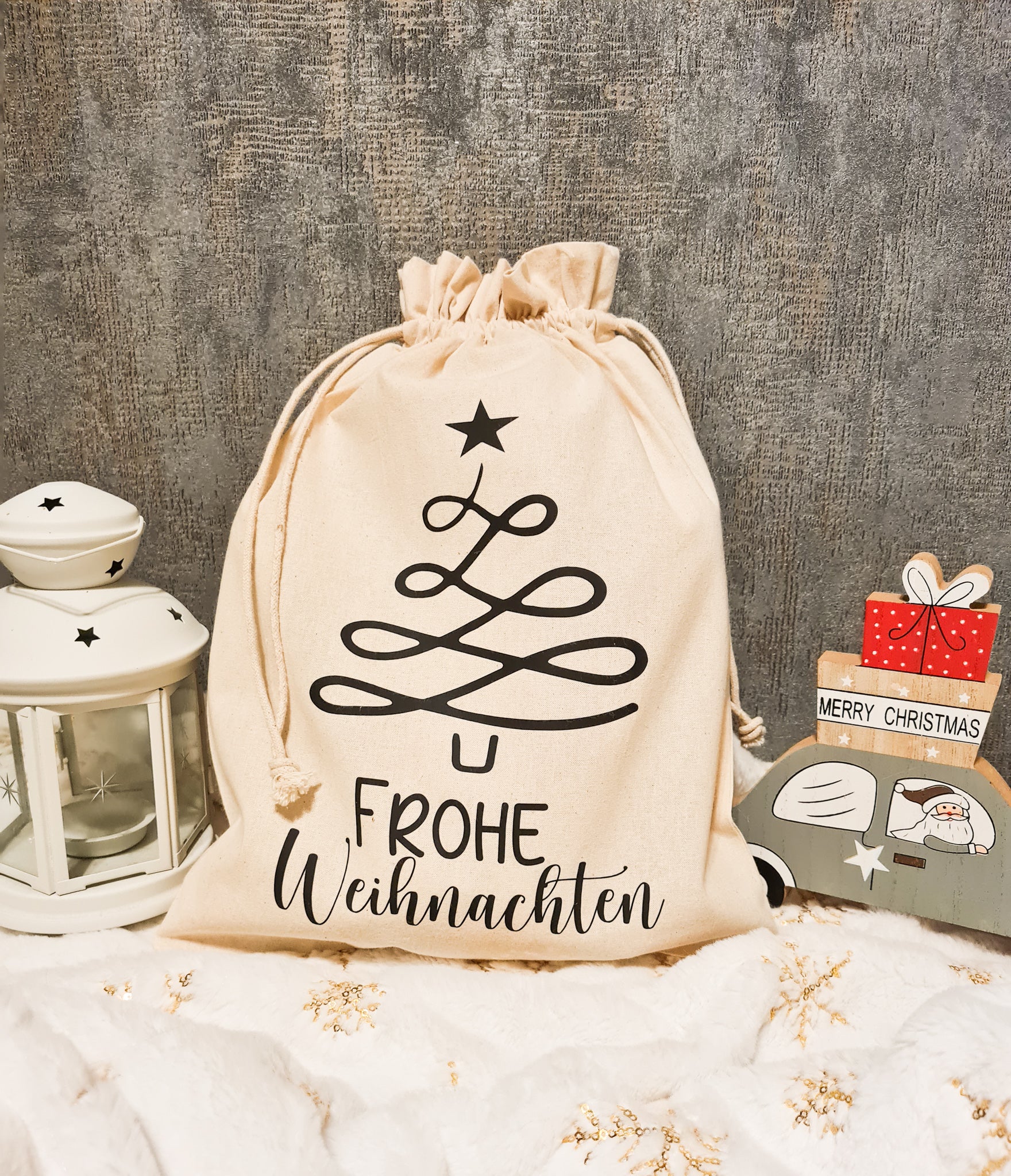 Weihnachtsbeutel/ originelle Geschenkeverpackung