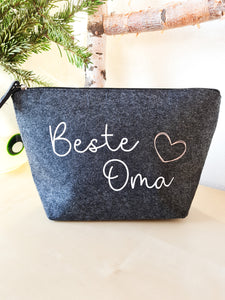 Kosmetiktasche aus Filz "Beste Oma"