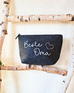 Kosmetiktasche aus Filz "Beste Oma"