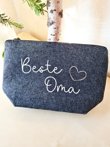 Kosmetiktasche aus Filz "Beste Oma"